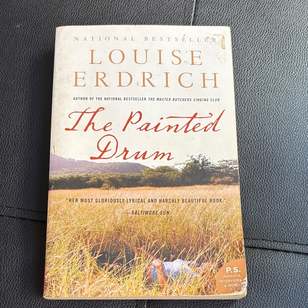 Louise Erdrich "The Painted Drum" Paperback - Cream & Tan Cover
